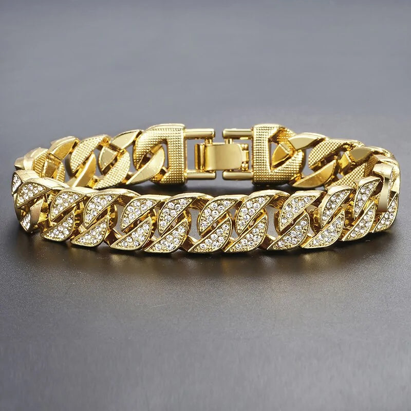 Miami Gold Curb Cuban Bracelet - All-In Trend Haven