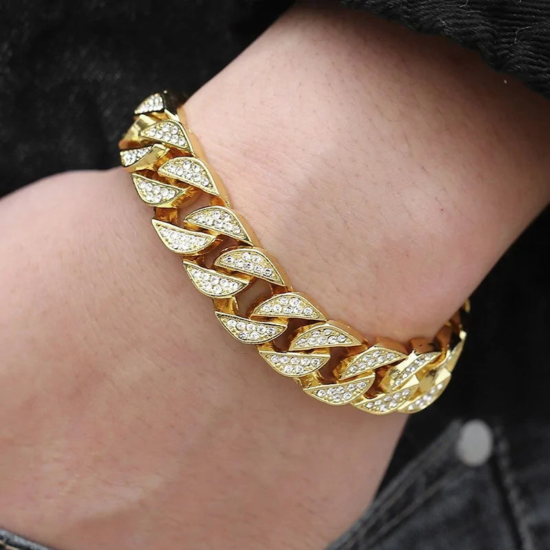 Miami Gold Curb Cuban Bracelet - All-In Trend Haven