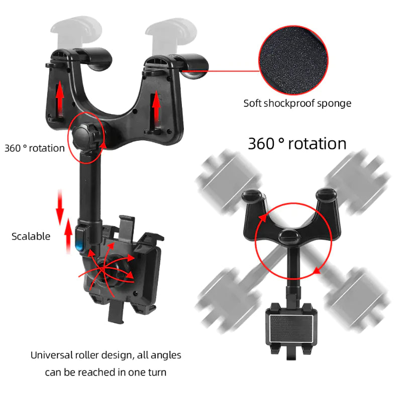 360 Degrees Rotatable Smart Phone Car Holder - All-In Trend Haven